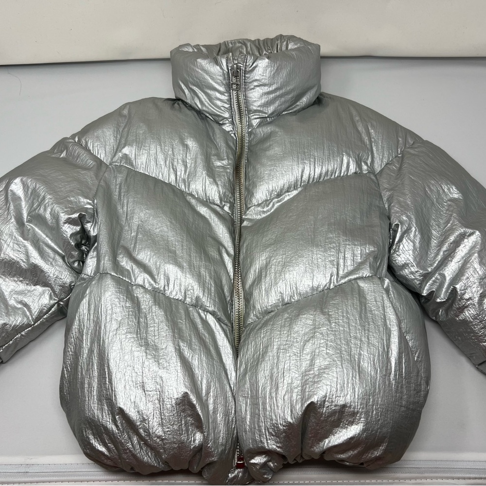 Zara kids silver Bomber jacket   Size kids 6 (Girl)